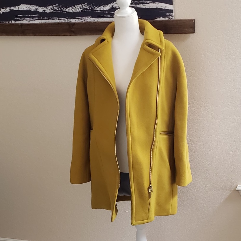 J. Crew Zippered Stadium Cloth Nello Gori Coat